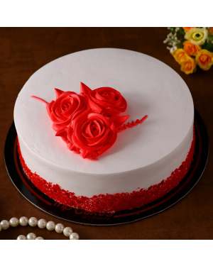 Valentine Special Rosy Red Velvet Cake 1 Pound