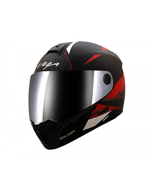 Vega Evo BT Bolder Dull Black Red Helmet