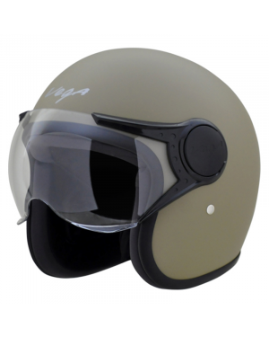 Vega Jet W/visor Dull Desert Storm Helmet