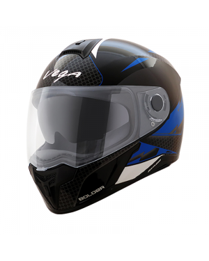 Vega Ryker D/V Bolder Black Blue Helmet
