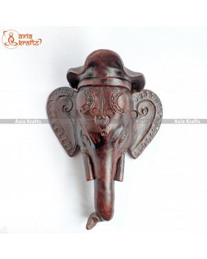 Axia Krafts Vintage Elephant Head Pottery Holder Decoration 