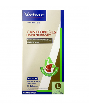 Virbac - Canitone Liver Support, Nutritional Supplement With Vitamin, Zinc, Silybin - Phospholipids