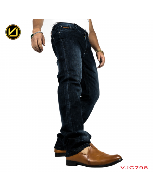 VIRJEANS ( VJC798 ) Regular Fit Denim Jeans Pant For Men-Dark Blue