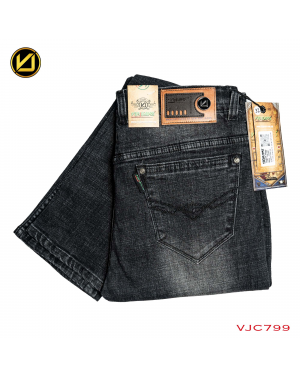 VIRJEANS ( VJC798 ) Regular Fit Denim Jeans Pant For Men- Black
