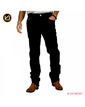 VIRJEANS ( VJC798 ) Regular Fit Denim Jeans Pant For Men- Jet Black