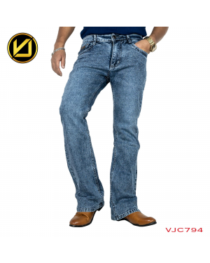 VIRJEANS (VJC794) Bootcut Denim Jeans Pant For Men-Sky Blue