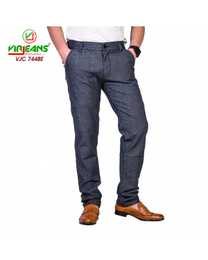 VIRJEANS (VJC744) Stretchable Dotted Chinos Pant For Men - Blue