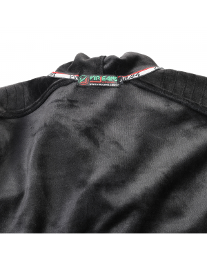 Virjeans (VJC785) Leather Looks Stylish Hoodie For Men-Black