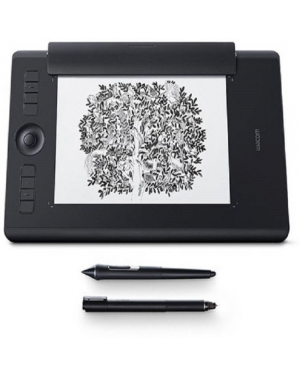 Wacom - PTH-660/K1-CX Intuos Pro M Graphic Tablet - Pro Digital Drawing Graphics Tablet (Black, Connectivity - Bluetooth, USB)