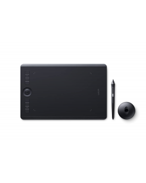 Wacom - PTH-660/K0-CX Intuos Pro M Graphic Tablet - Pro Digital Drawing Graphics Tablet (Black, Connectivity - Bluetooth, USB)
