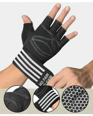 Laughing Buddha - Weight Lifting Gloves with Wrist Wrap – Rowing Gloves, Biking Gloves, Training Gloves, Grip Gloves