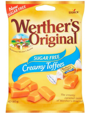 Werther's Sugar-Free Chewy Toffees (80g) 