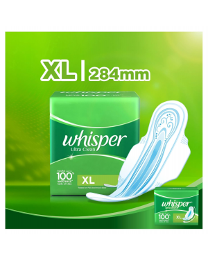 Whisper Ultra Clean Wing Xl 30's