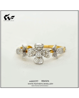 White Feathers Jewellery Vintage & Antique Floret Diamond Ring