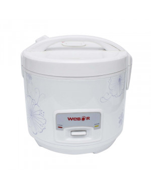 White Webor Rice Cooker 500W 1.5L WBRC15DM