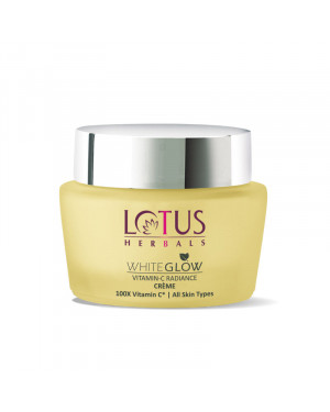 Lotus Herbals WhiteGlow Vitamin C Radiance Cream | SPF 20 | For Dark Spots & Dull Skin | Anti- Pollution | 50g