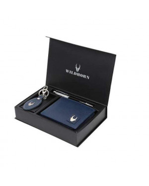 Wildhorn Nepal Blue Wallet With Gift Box (Giftbox 150)