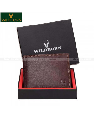 WILDHORN Nepal Brown RFID protection enabled Genuine Leather Wallet With Gift Box (GIFTBOX0179 WR8)