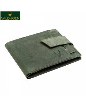 Wildhorn Nepal Genuine Leather Green Men's Wallet To Gift For Him (Wh1173 Sage Green)