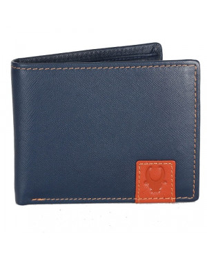 WildHorn Nepal Genuine Leather Stylish Blue Men's Wallet (WH1003)