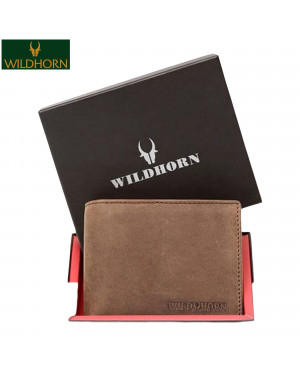 Wildhorn Nepal Genuine Leather Rfid Protected Wallet For Men (Wh 2080 Brown Hunter)