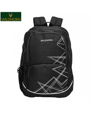 Wildhorn Nepal Laptop Backpack For Men, Extra Large 34l Travel Backpack With Multi Zip Compartment, Business College Bookbag Fit 17 Inch Laptop (Bp 003 Black)