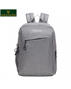 WILDHORN Nepal Laptop Backpack for Men, Extra Large 27 L Travel Backpack with Multi Zip Compartment, Business College Bookbags Fit 17 Inch Laptop (WH BP 009 Grey)