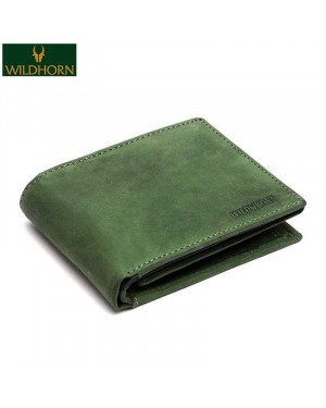 Wildhorn Nepal Men's Rfid Protected Leather Wallet (Wh 2080 Green Hunter)