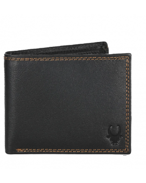 WILDHORN Nepal® RFID Protected Genuine Classic Leather Wallet & Pen Combo for Men (WHWP218BLK)