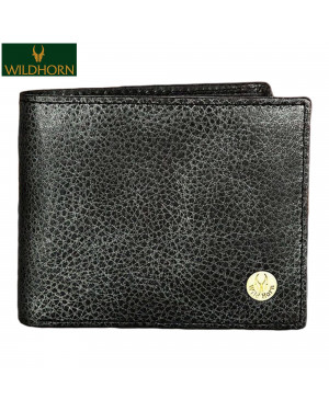WildHorn Nepal RFID Protected Genuine 100% Leather Wallet for Men (WH 2052 Black Mayo)