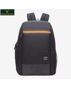 WILDHORN Nepal Unisex Laptop Backpack, Extra Large 32 L Travel Backpack for upto 17 in laptop with Multi Zip Compartment, Business College Bookbags (BP 035 Black)