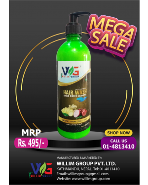 Willim Group Anti Dandruff Hair Wash Onion Ginger Shampoo 500ml