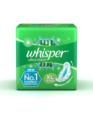 Whisper Sanitary Pad Ultra Clean XL 15