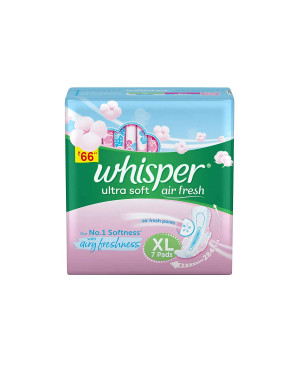 Whisper Ultra Soft Sanitary Pads XL, 7