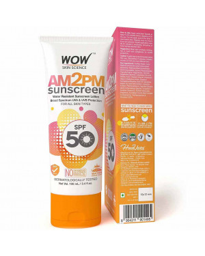 WOW Skin Science AM2PM Sunscreen SPF 50 Lotion (100ml)