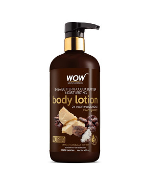 WOW Skin Science Shea Butter & Cocoa Butter Body Lotion (400ml)