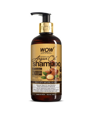 WOW Skin Science Moroccan Argan Oil Shampoo, 300 ml