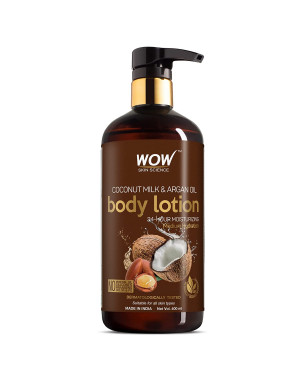 WOW Skin Science Coconut Milk & Argan Oil Body Lotion -400ml