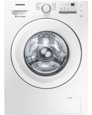 Samsung Fully Automatic Front Loading Washing Machine Without Bubble Technology White WW80J3237KW/TL - 8 Kg