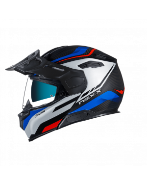 Nexx X.Vilijord Hiker Blue/Red MT Dual Purpose Modular Motorcycle Helmet
