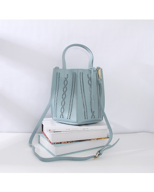 Ximi Stylish Trendy Irregular Pattern Tote Bag for Women (Pastel Blue)