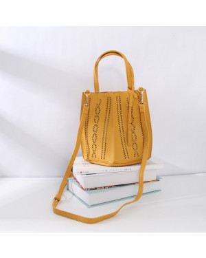 Ximi Stylish Trendy Irregular Pattern Tote Bag for Women (Lemon Yellow)