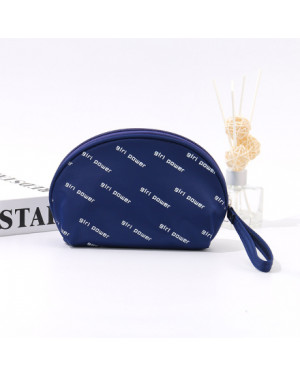 Ximi Stylish Trendy Letters Print Makeup Bag (Blue)