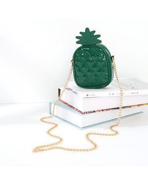 Ximi Vogue Life Lovely Pineapple-Shaped Crossbody Bag (Green)