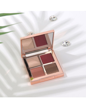 Ximi Vogue Life Multi-Effect 4-Color Eyeshadow 2#Rosy