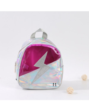 Ximi Vogue Life Spliced Lightning Iridescent Backpack for Children
