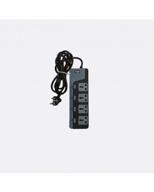 xLab XEC-550N25 5 Universal Sockets - 2.5 Meters, Pure Copper Power Extension Board with 5 Individual Switches