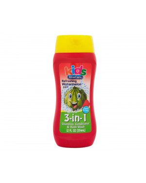 XtraCare Kids 3-in-1 Shampoo, Conditioner & Body Wash Watermelon 354mL
