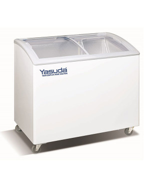 Yasuda 330 Liter Curved Glass Freezer : YS-CF330CC