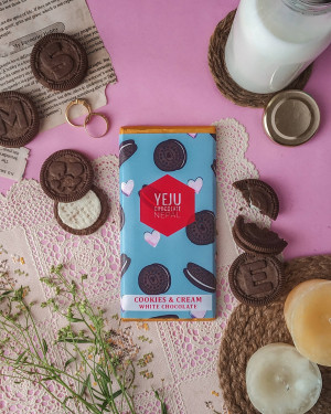 YEJU Cookies and Cream White Chocolate (80gms)